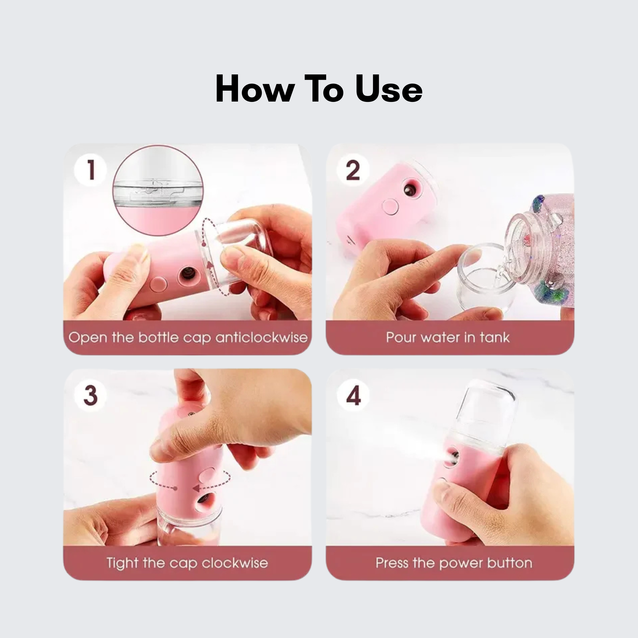 HydroMist Portable Nano Facial Mist Spray
