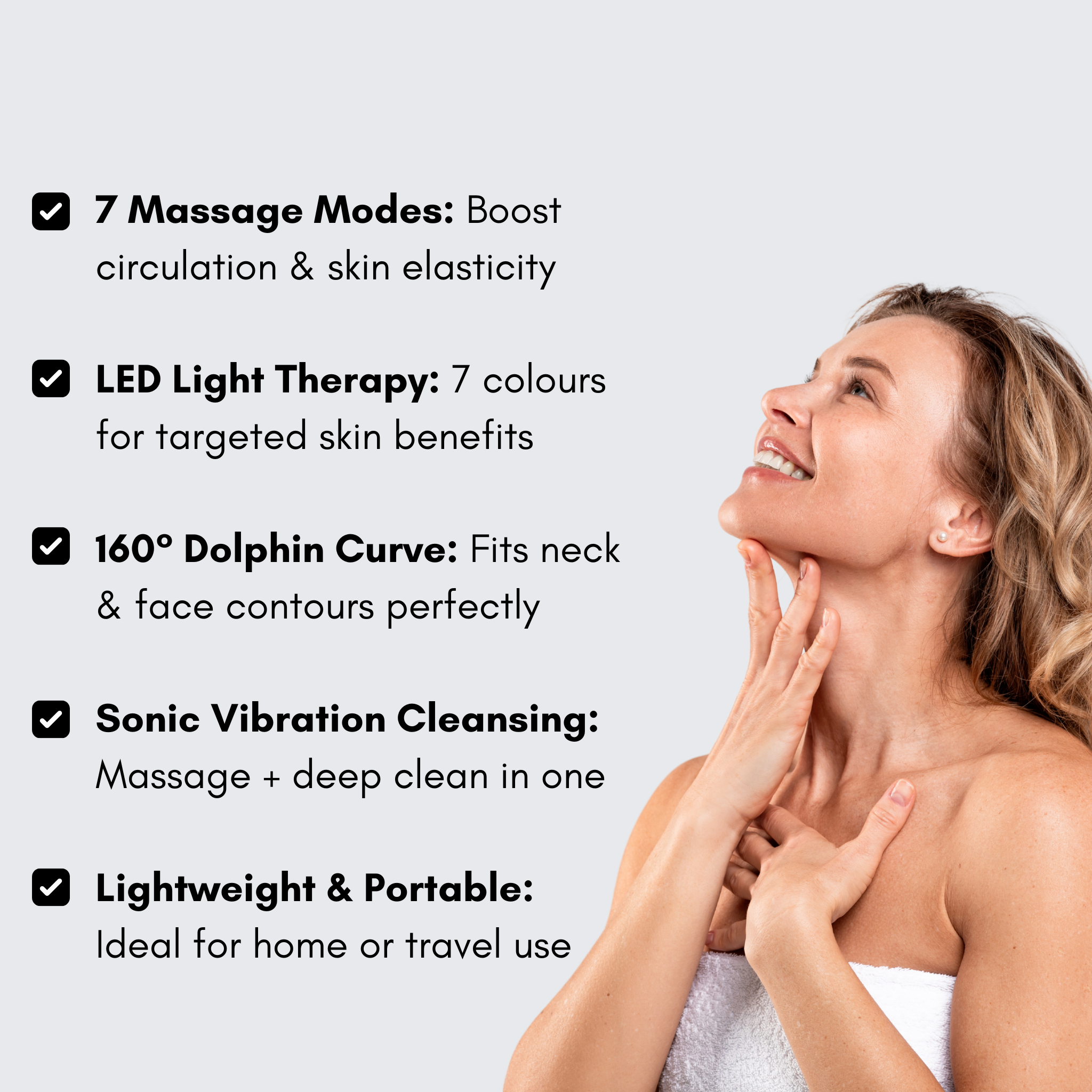 SculptPro LED Face & Neck Beauty Massager