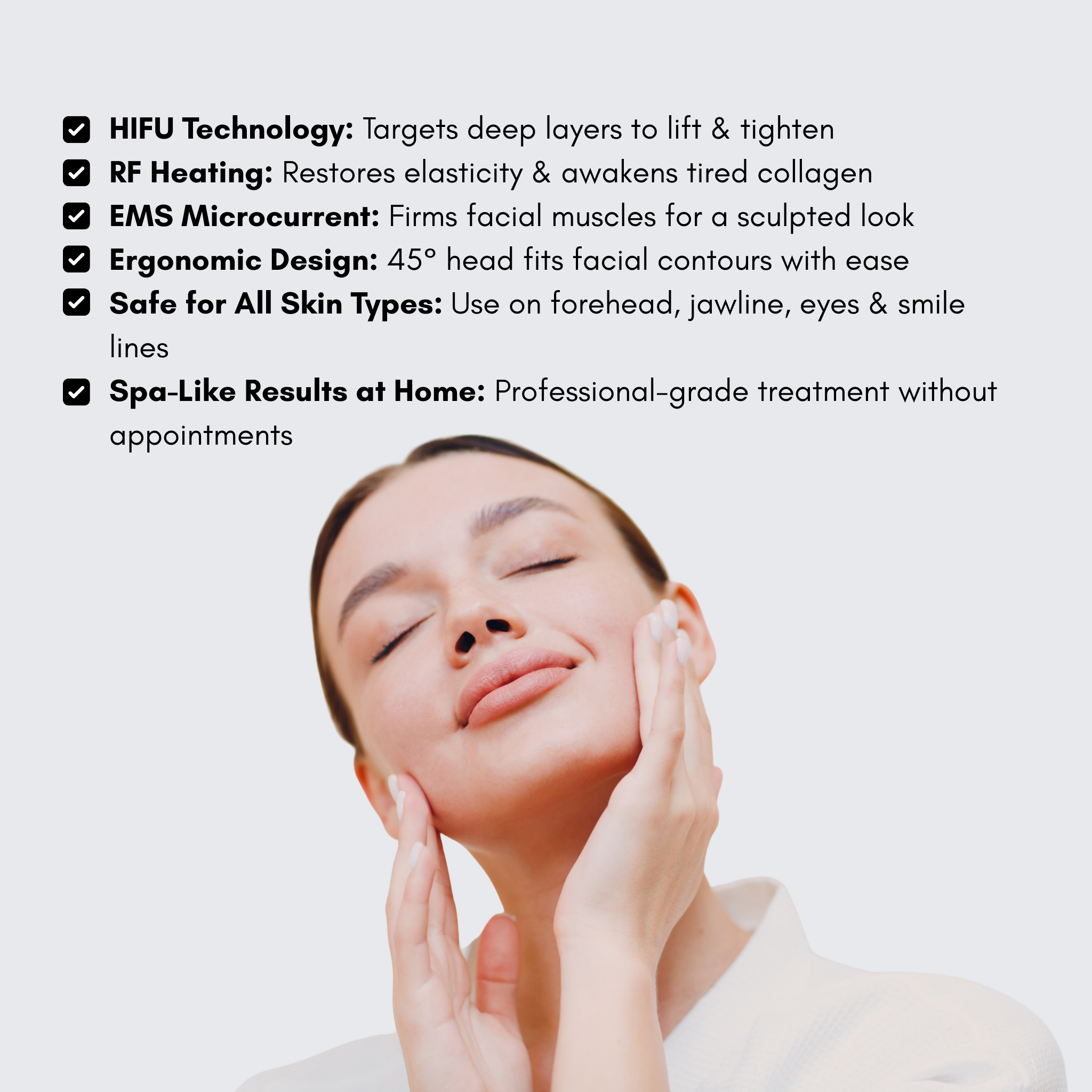 LiftWave Pro EMS Ultrasonic Face & Neck Beauty Wand